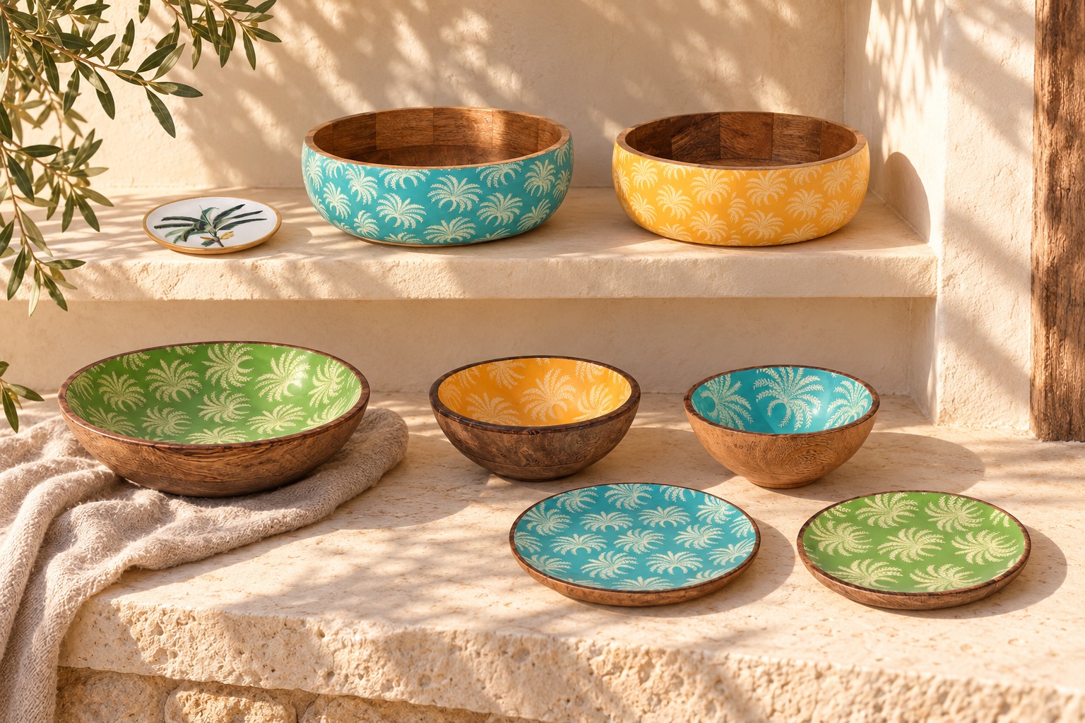 Imagen de ambiente generada con IA de la colección de palmeras