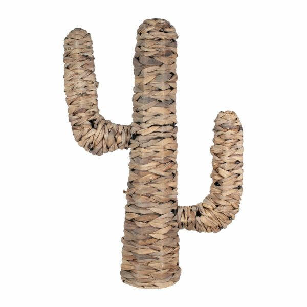 Cactus decorativo de palma y hierba marina, mediano