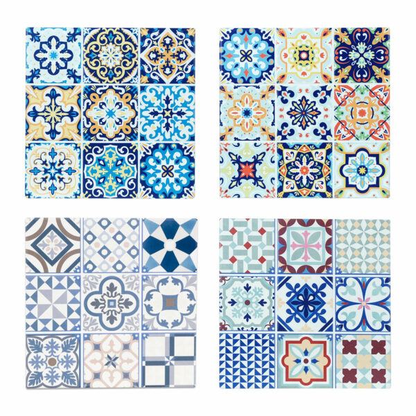 Salvamanteles de cerámica con motivo de azulejos, 20 cm, 20825