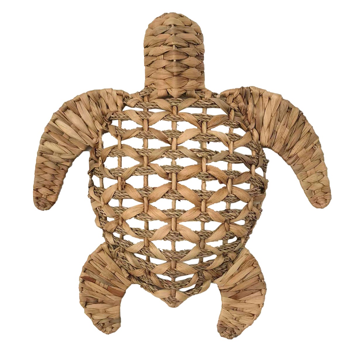 Tortuga pequeña decorativa de pared de jacinto de agua
