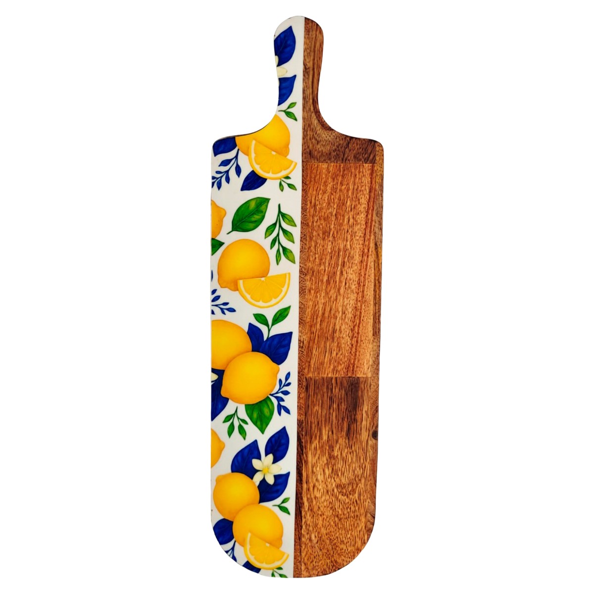 Tabla de cortar con limones de madera y resina, 49 × 15 cm - Imagen 2