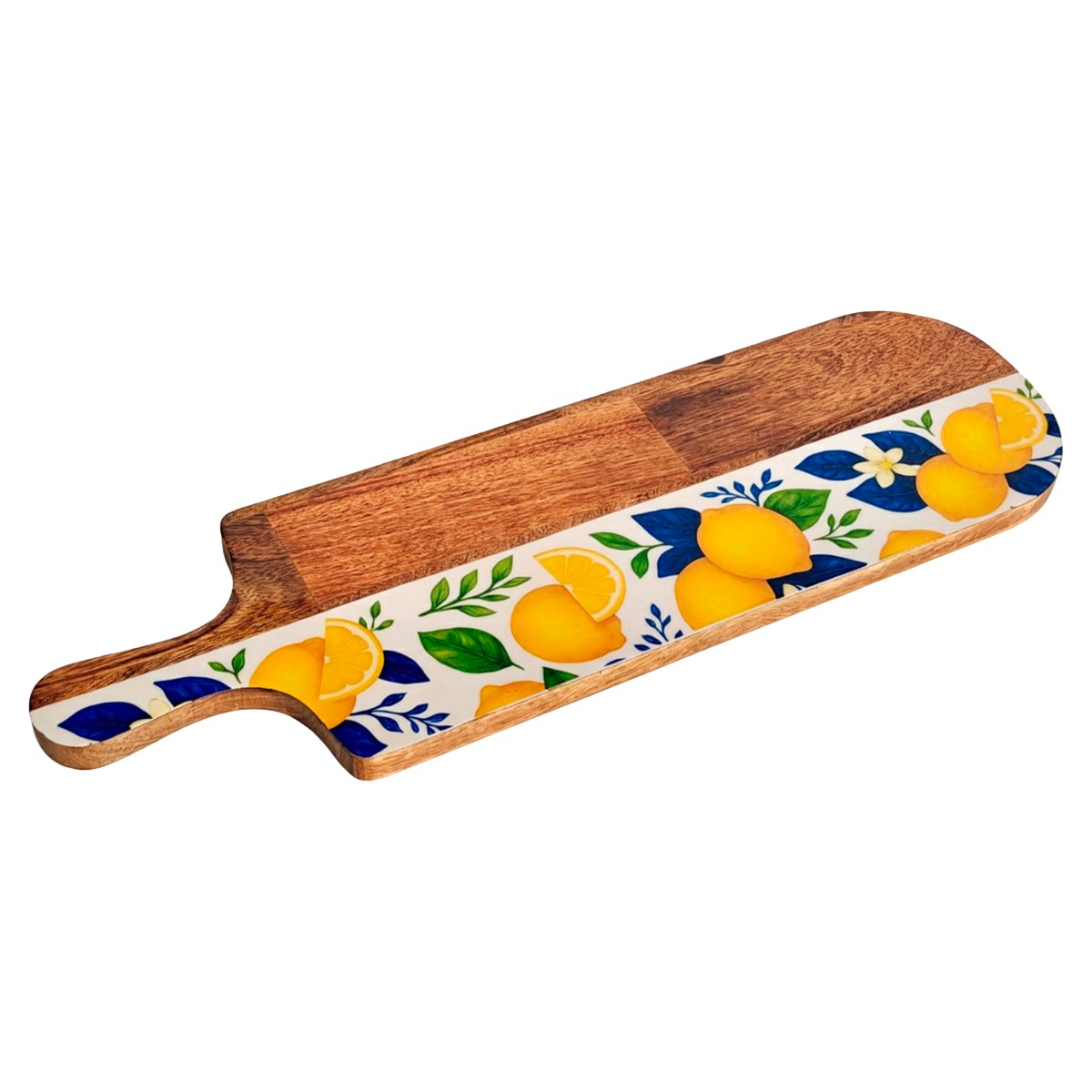 Tabla de cortar con limones de madera y resina, 49 × 15 cm - Imagen 3