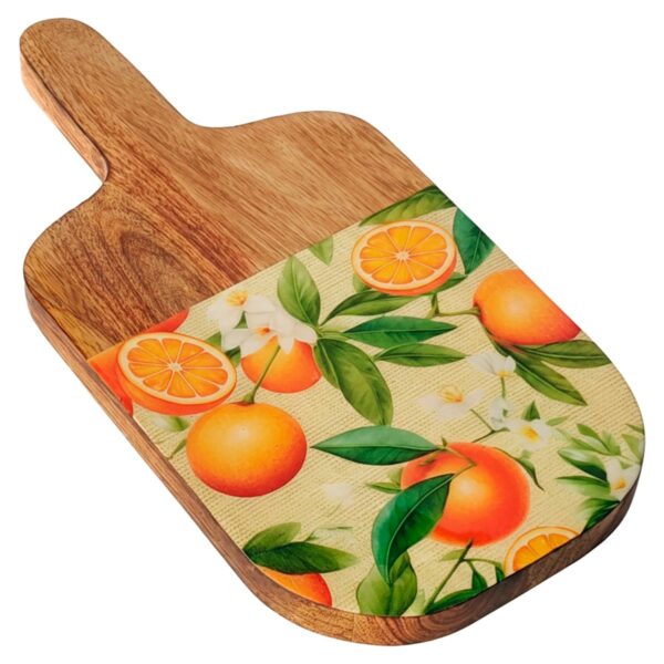 Tabla de cortar con naranjas, 30 × 15 cm